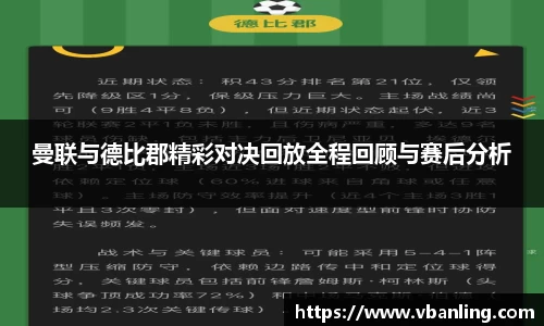 曼联与德比郡精彩对决回放全程回顾与赛后分析